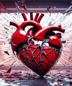 Broken Heart Diamond Painting