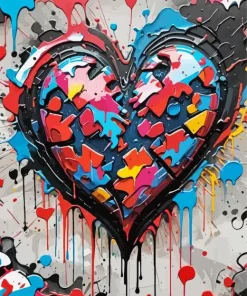 Broken Heart Art Diamond Painting