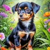 Brown And Black Chiweenie Diamond Painting