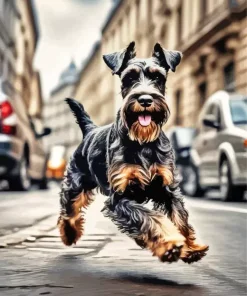 Brown And Black Schnauzer Diamond Painting