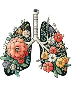 Dark Floral Lung Diamond Painting