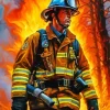 Firefighter Man Art Diamond Painting