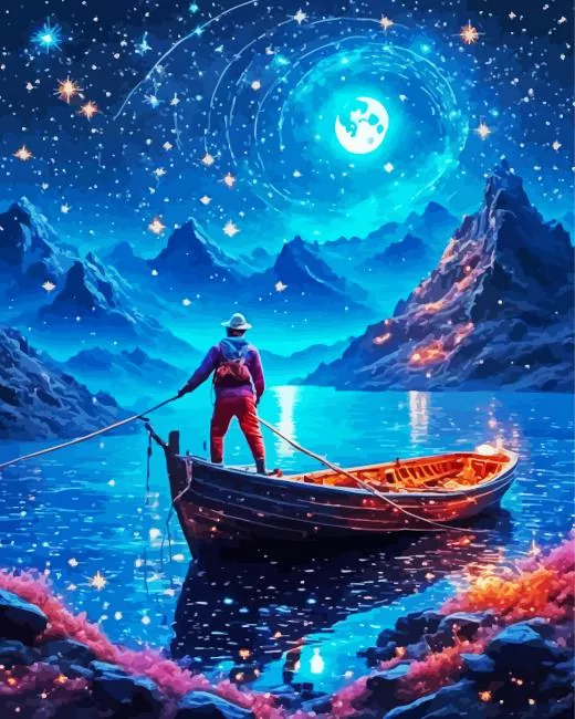 fisherman art Diamond Paintings Fisherman Art Diamond Painting