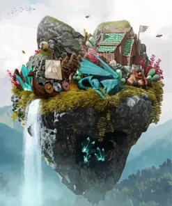 Floating Land Diamond Painting