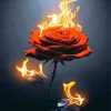 Flower Burning Art Diamond Painting