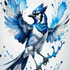 Flying Florida Blue Jay Diamond Painting