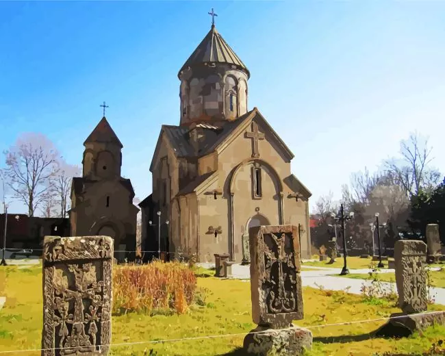 kecharis monastery Diamond By Numbers Kecharis Monastery Diamond Painting