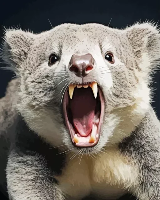Koala Fangs Diamond Painting