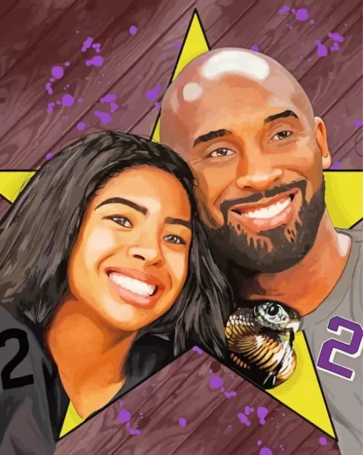 Kobe And Gigi Diamond Painting