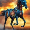 Lava Horse Diamond Painting