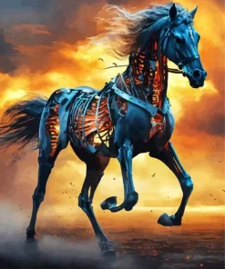 Lava Horse Diamond Painting