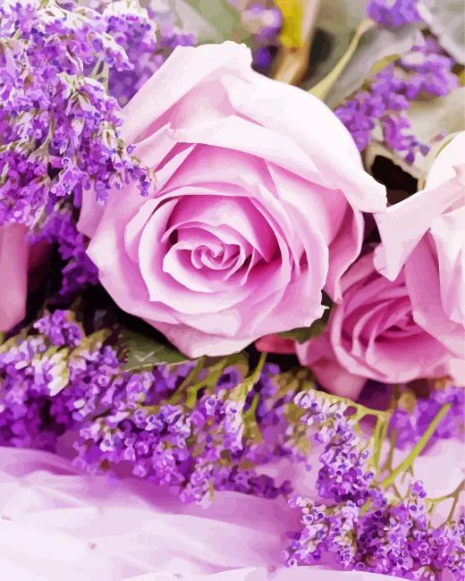 lavender roses Diamond Paintings Lavender Roses Diamond Painting