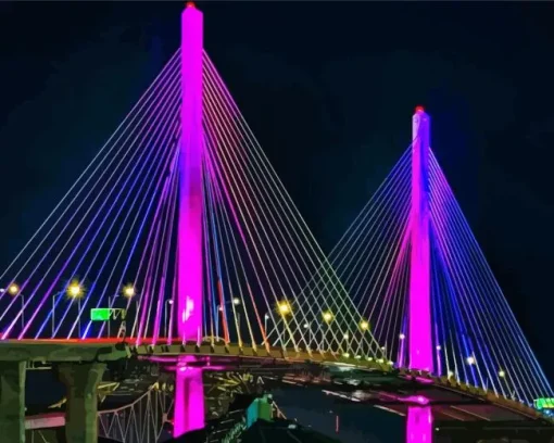 Long Beach Ca Bridge Diamond Painting