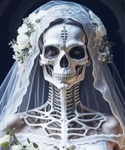 Skull Bride Diamond Painting