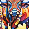 Abstract Buffalo Diamond Painting