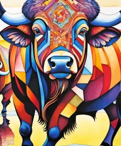 Abstract Buffalo Diamond Painting