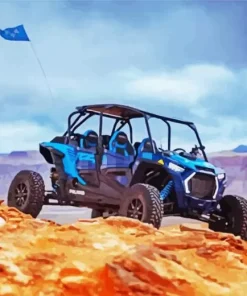 Blue Buggy Diamond Painting