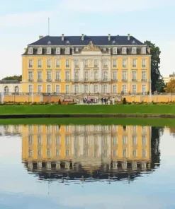 Bruhl Castle Water Reflection Diamond Painting
