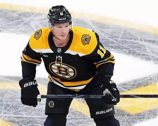 Bruins Trent Frederic Diamond By Numbers Bruins Trent Frederic Diamond Painting