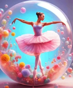 Bubble Ballerina Diamond Painting