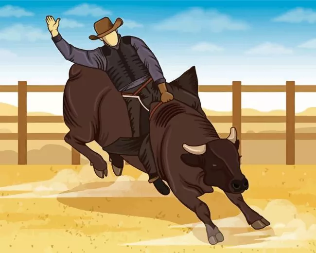 Bull Rider Diamond Paints Bull Rider Diamond Painting