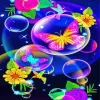 Butterflies In Bubbles Diamond Painting