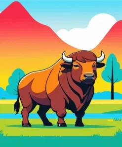 Easy Buffalo Diamond Painting