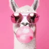 Llama Bubble Gum Diamond Painting