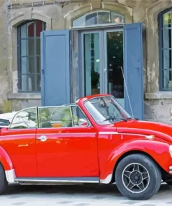 Red Bug Car Diamond Painting