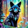 Black Fox Art Diamond Painting