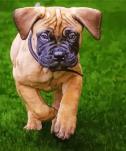 Brown Bull Mastiff Puppy Diamond Painting