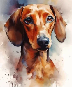 Brown Dog Face Diamond Painting