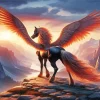 Brown Pegasus Diamond Painting