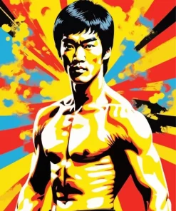 Bruce Lee Pop Art Diamond Painting