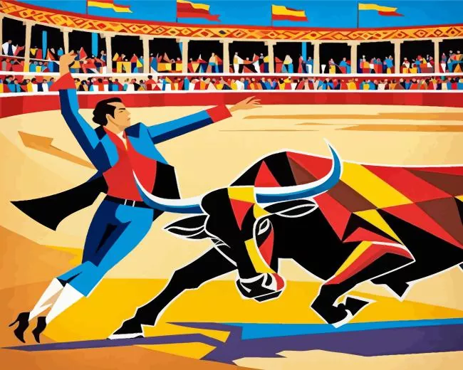 bull and matador Diamond Paints Bull And Matador Diamond Painting