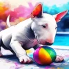 Bull Terrier Puppy Diamond Painting