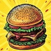 Burger Pop Art Diamond Painting
