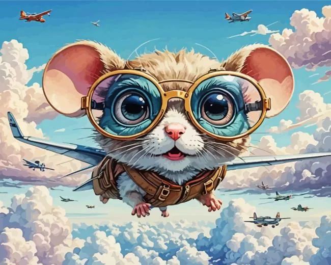 cool flying mouse Diamond Paints Cool Flying Mouse Diamond Painting