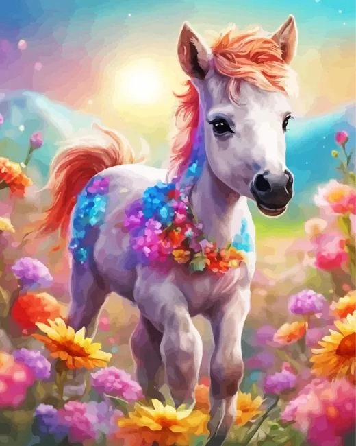 floral foal Diamond Paintings Floral Foal Diamond Painting