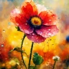 Flowers Poppy Art Diamond Painting