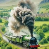 Flying Scotsman Train Diamond Painting