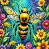Folk Art Bee Diamond Painting