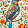 Folk Art Bird Diamond Painting