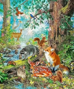 Forest Animals Diamond Painting