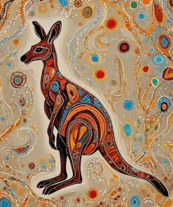 Forest Kangaroo Art Diamond Painting
