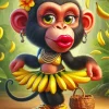 Funny Stylish Monkey Diamond Painting
