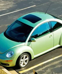 Green Bug Car Diamond Painting
