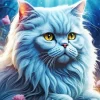 Grey Persian Cat Diamond Painting