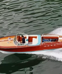 Italian Wooden Boat Diamond Painting