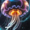 Jellyfish Galaxy Diamond Painting